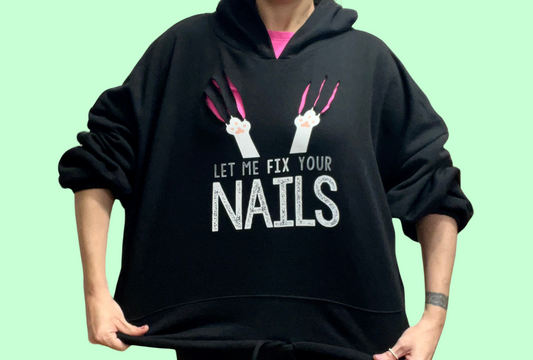 Let me Fix Your Nails Women’s Cropped Hoodie