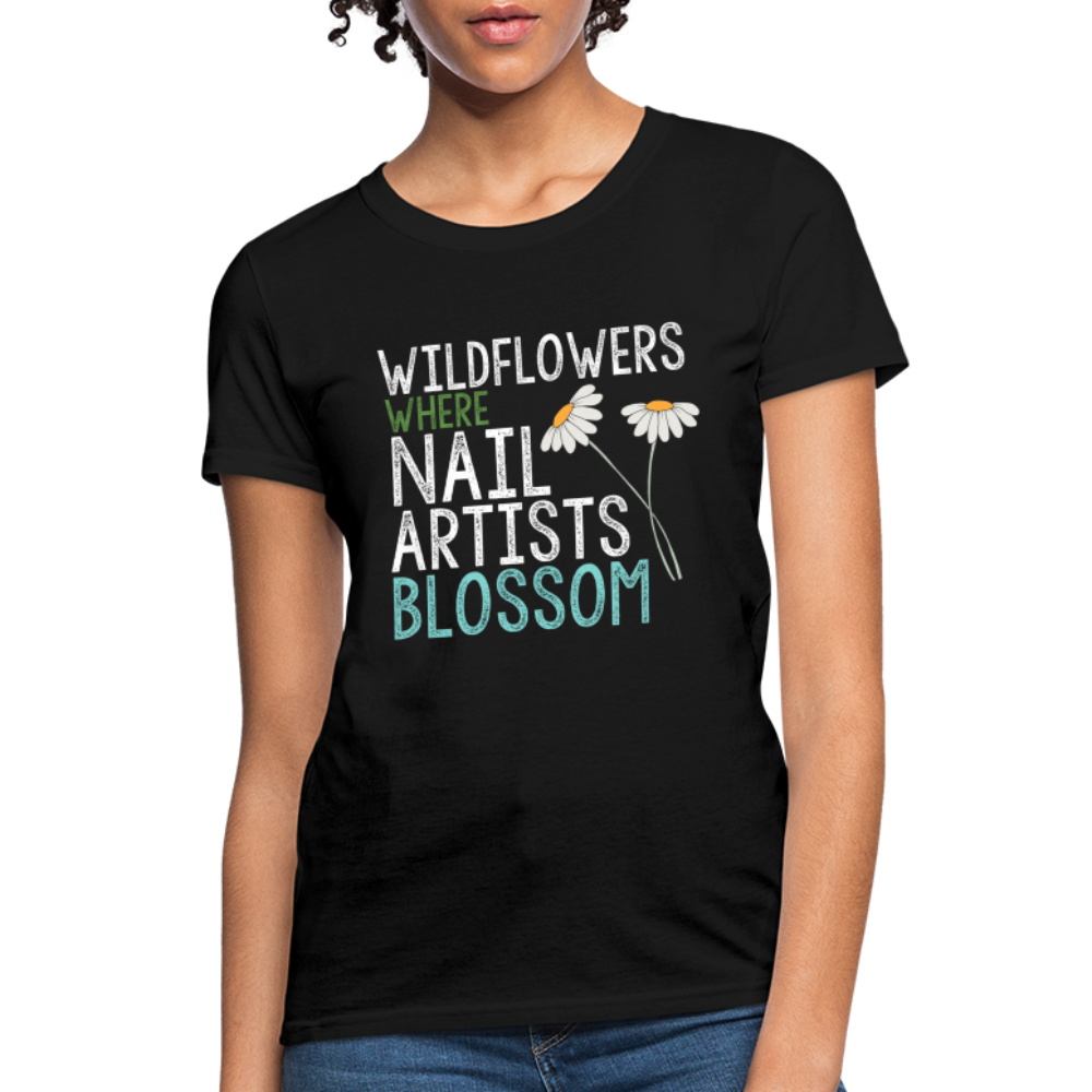 Wildflowers where Nail Artists BLOSSOM - black