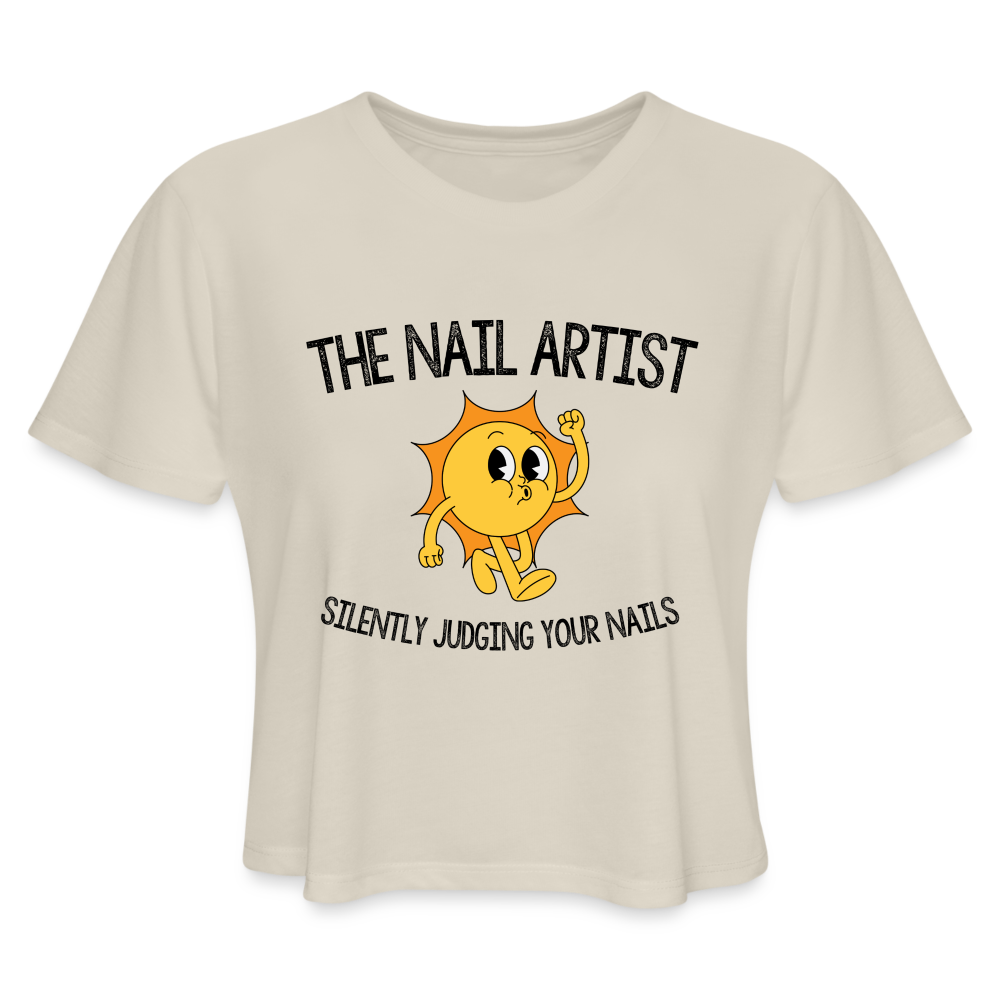 The Nail Artist - Silent Judge Cropped T - dust