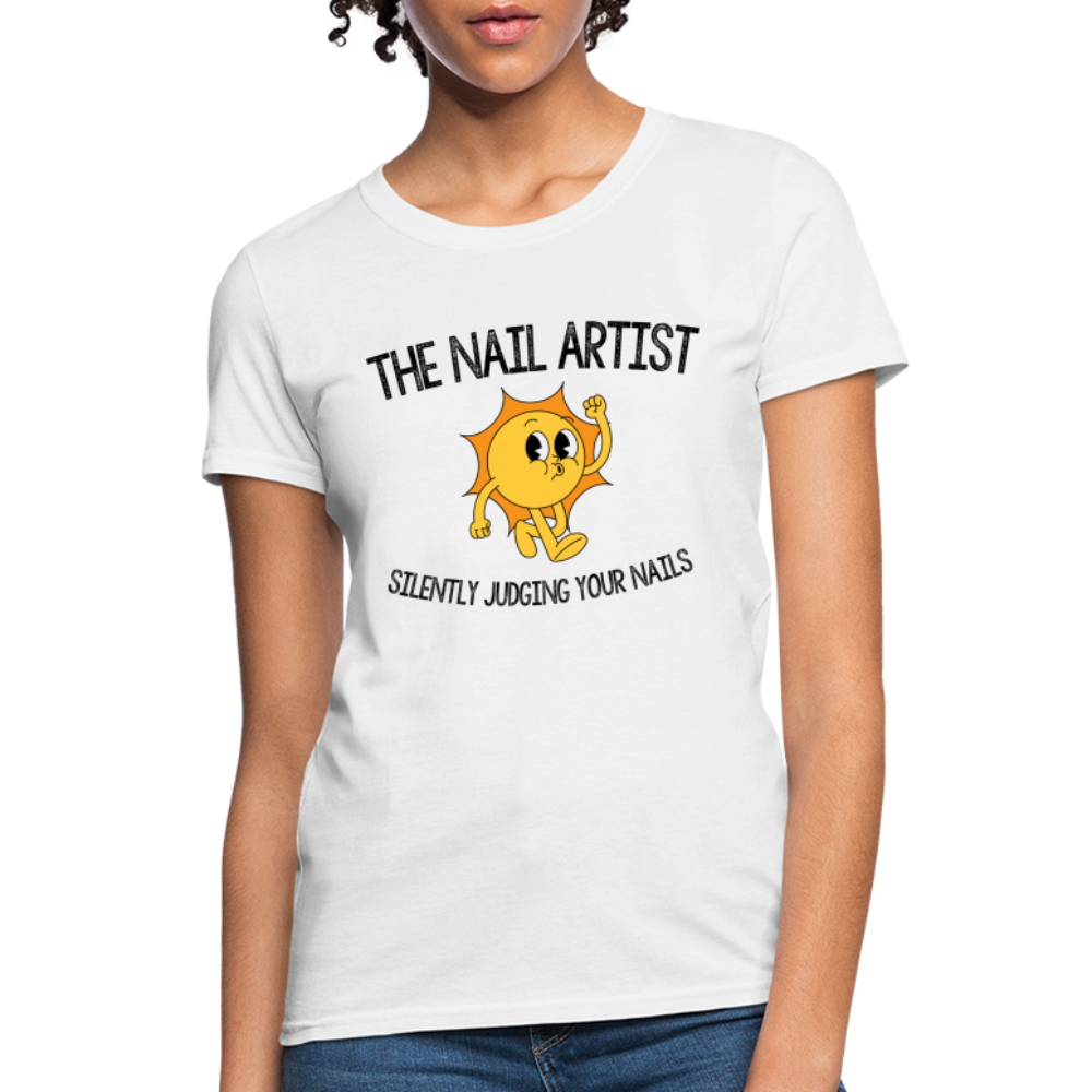 The Nail Artist - Silently Judging - white