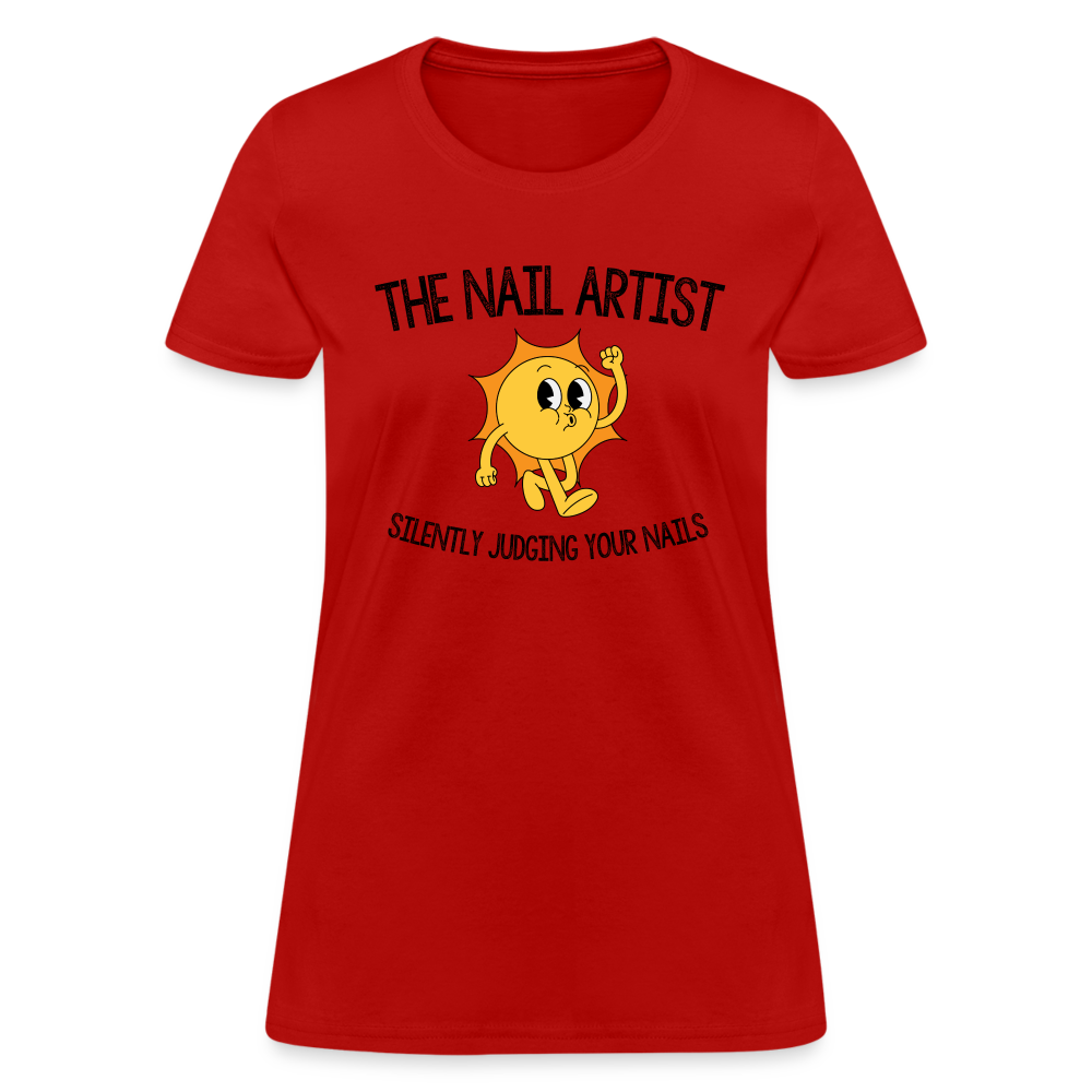 The Nail Artist - Silently Judging - red