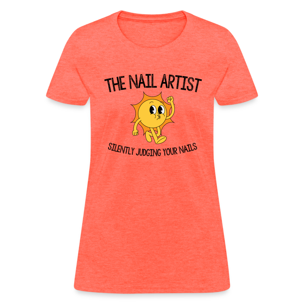 The Nail Artist - Silently Judging - heather coral