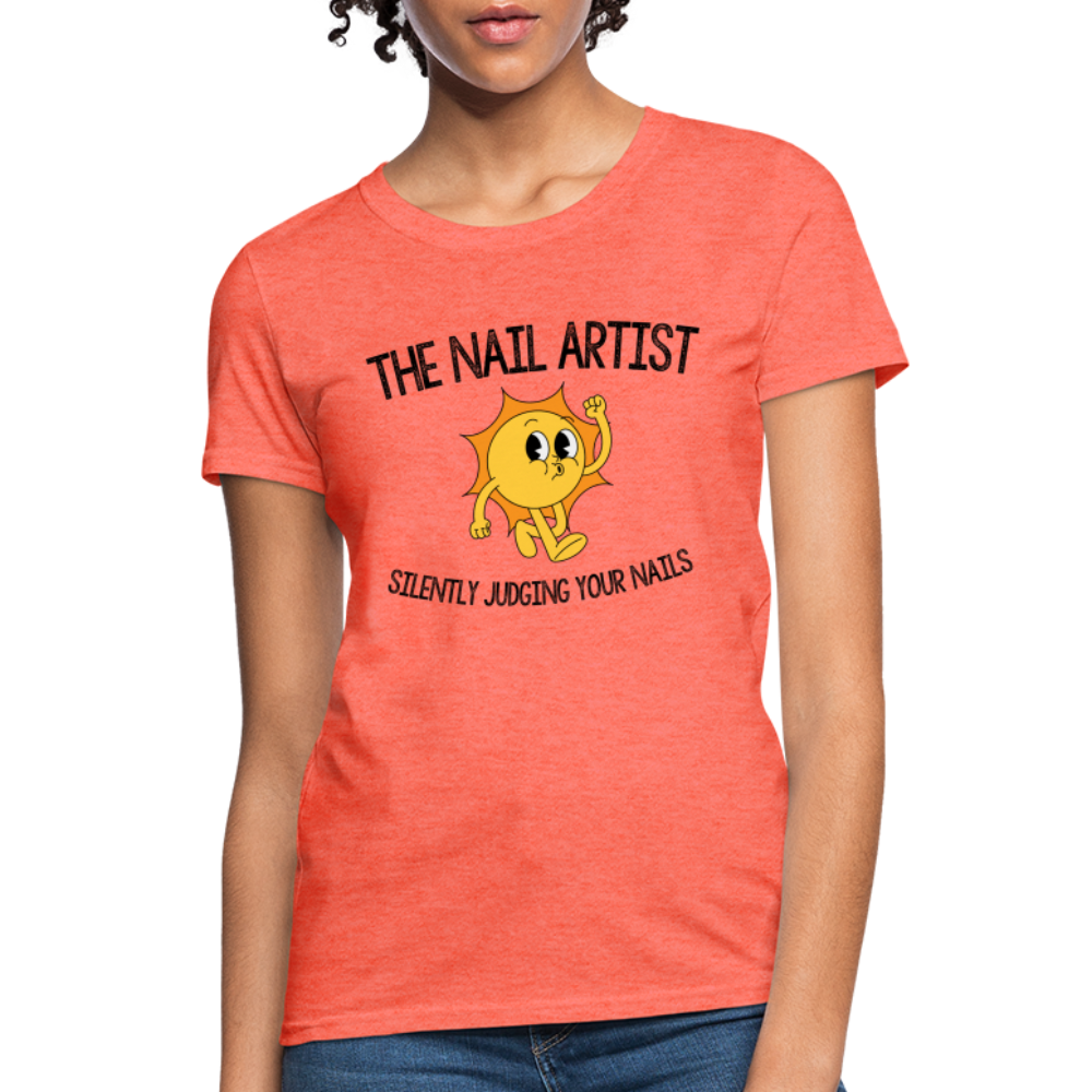 The Nail Artist - Silently Judging - heather coral