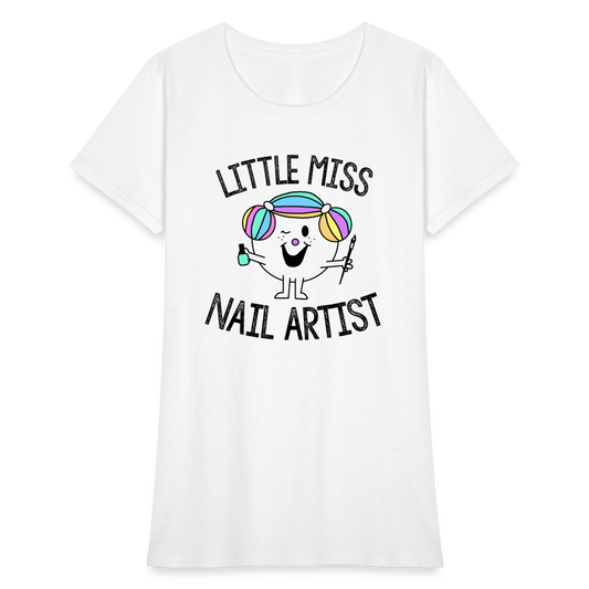 Little Miss Nail Artist - white