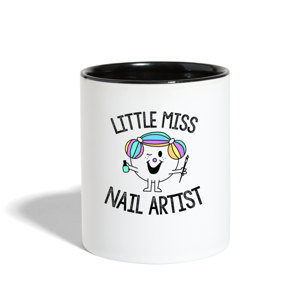 Little Miss Nail Artist Coffee Mug - white/black