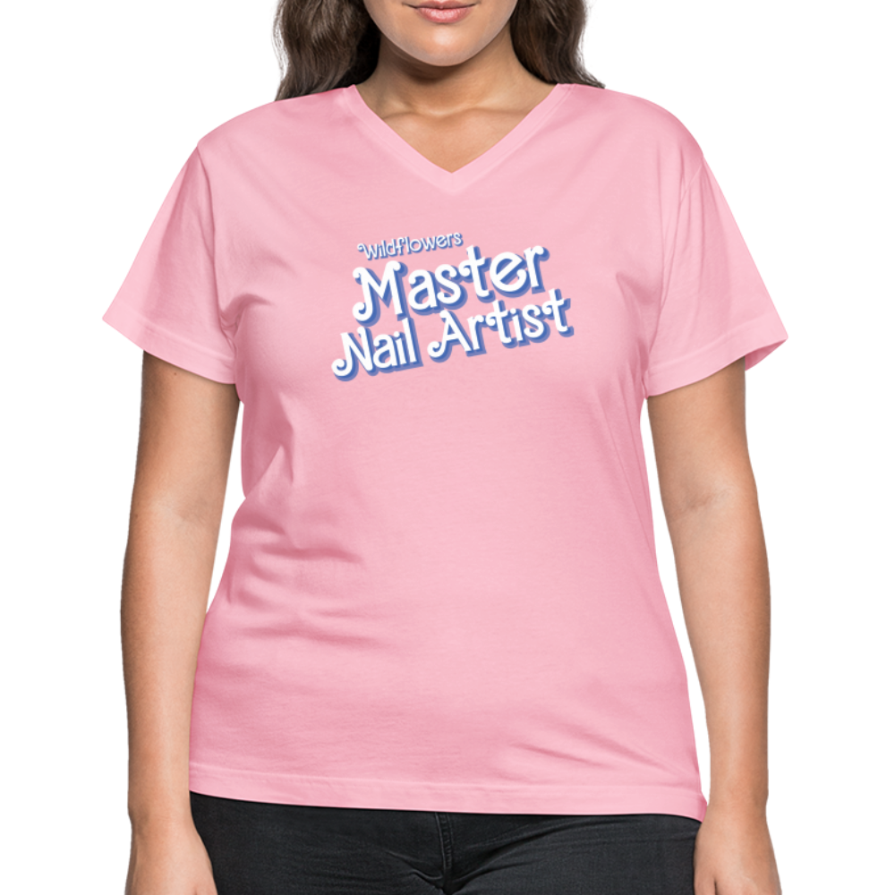 Wildflowers Master Artist V-Neck T-Shirt - pink