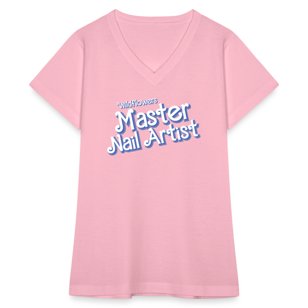 Wildflowers Master Artist V-Neck T-Shirt - pink