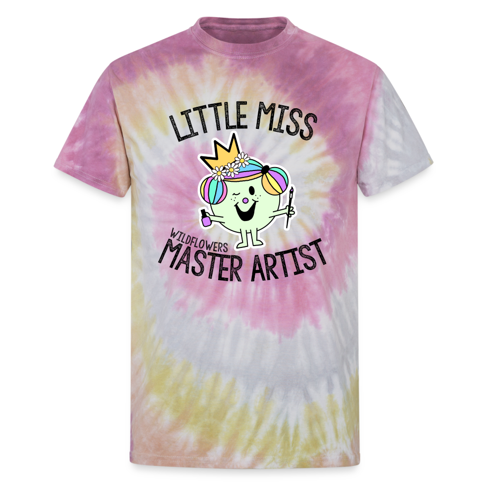 Wildflowers Little Miss Master Artist Unisex Tie Dye T-Shirt - Desert Rose