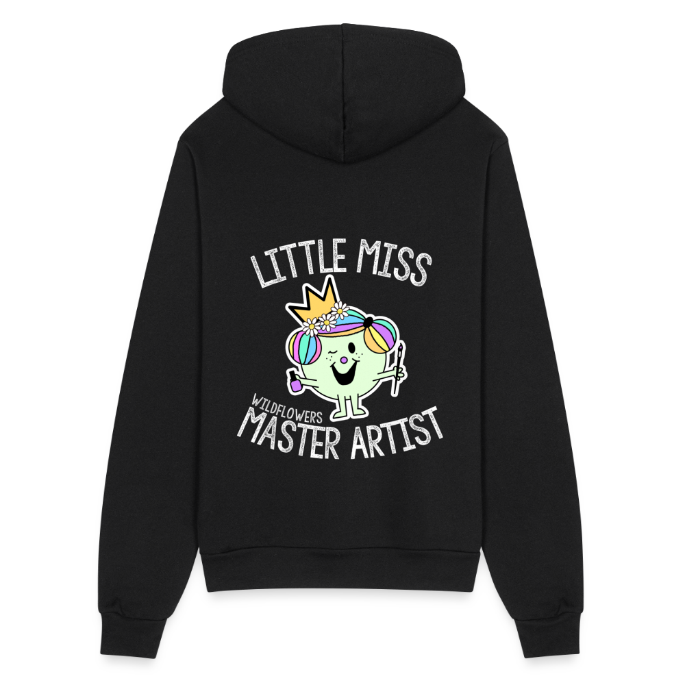 Little Miss Master Artist Bella + Canvas Unisex Full Zip Hoodie - black