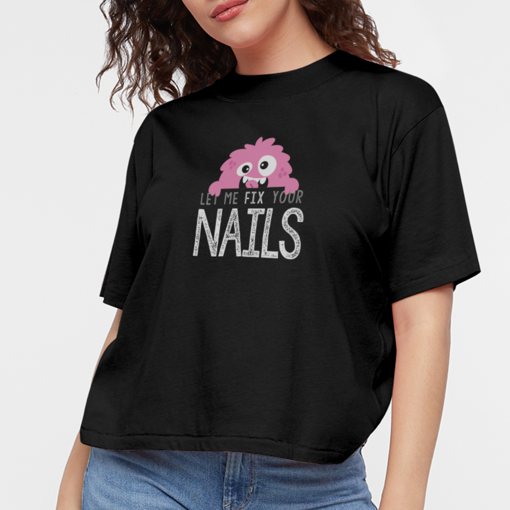 Perfectionist Monster Women's Boxy Tee - black