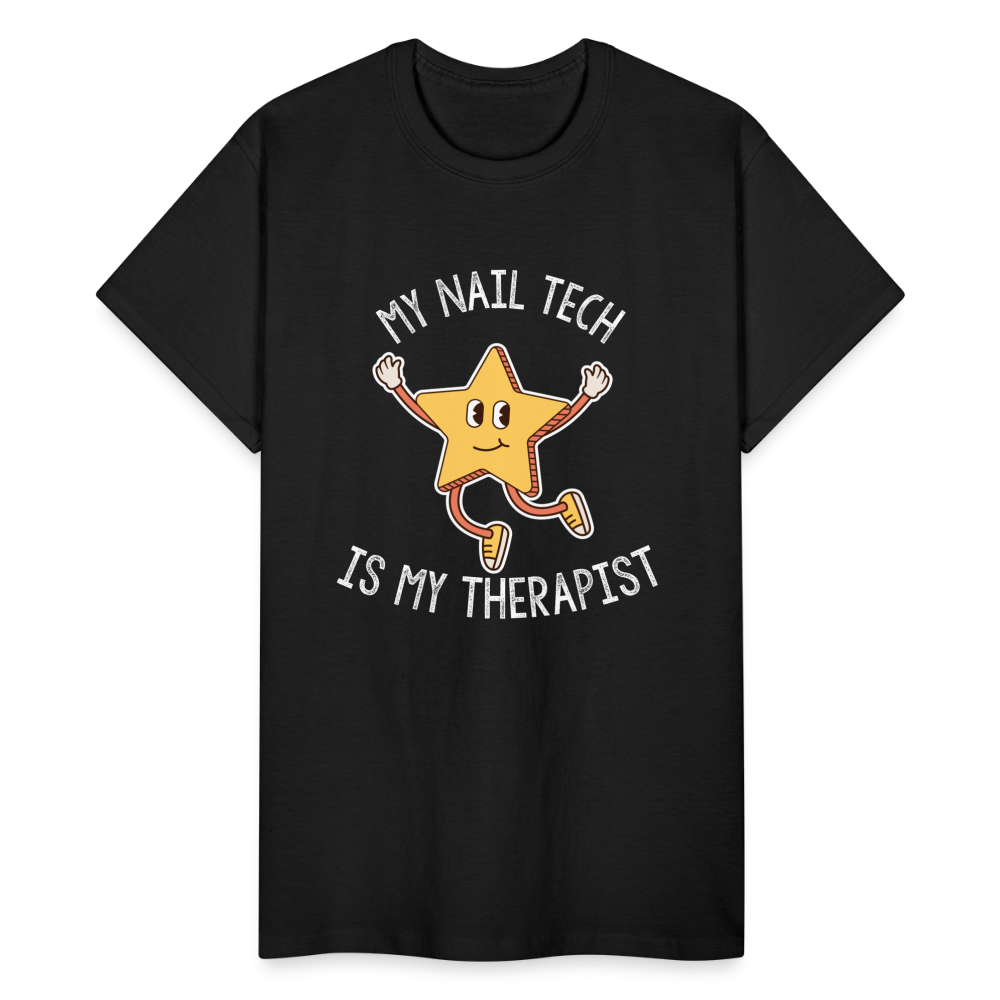 My Nail Tech is my Therapist - SUPERSTAR T-Shirt - black