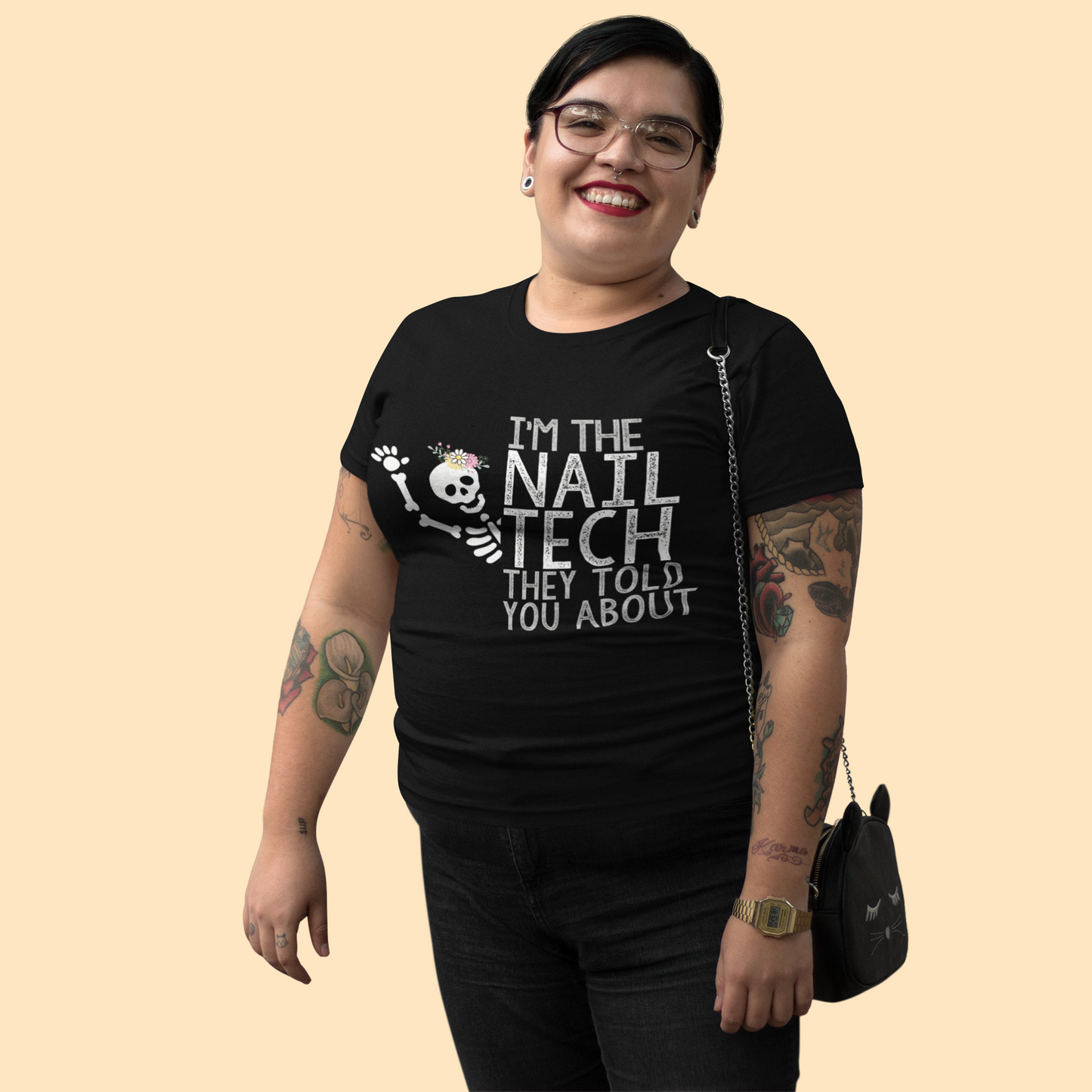 I'm the Nail Tech Hello Skello T-Shirt