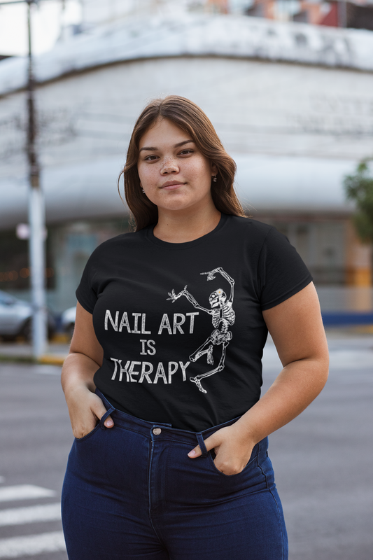 NAIL ART IS THERAPY Women’s Premium T-Shirt