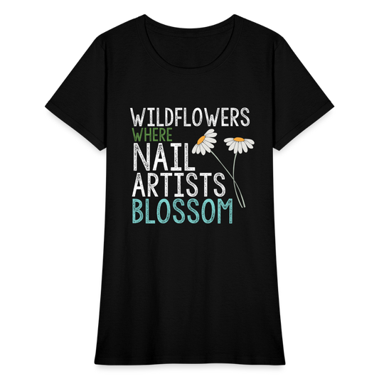 Wildflowers where Nail Artists BLOSSOM - black