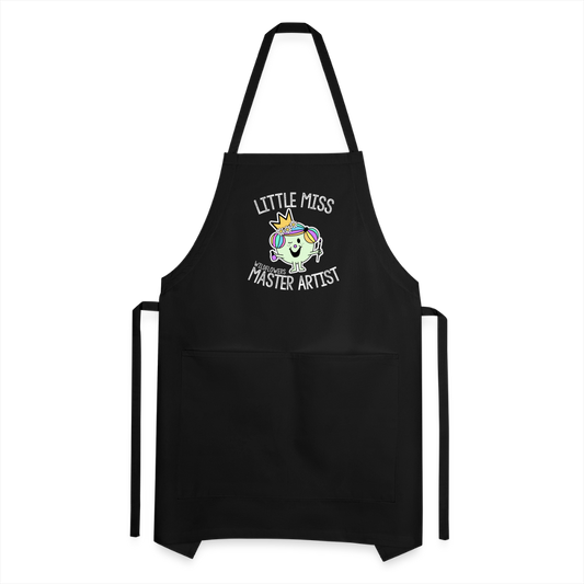 Wildflowers Little Miss Master Artist Adjustable Apron - black