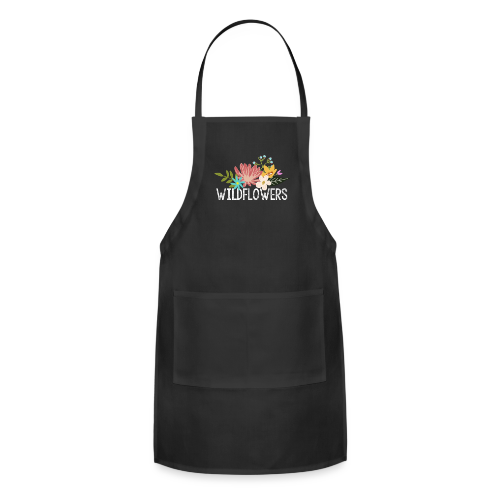 Original Wildflowers Adjustable Apron - black